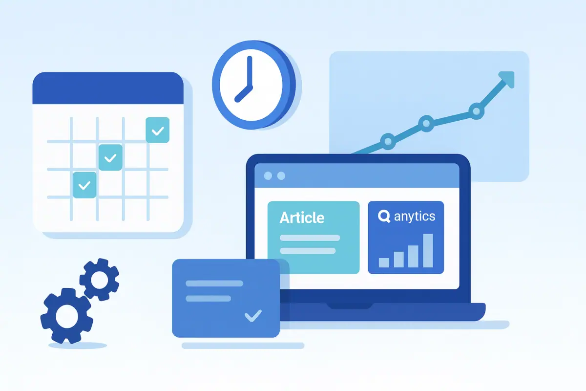 Fréquence publication articles seo
