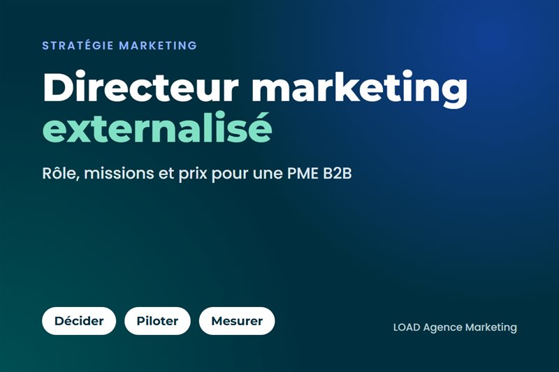 Directeur marketing externalisé : décider, piloter, mesurer