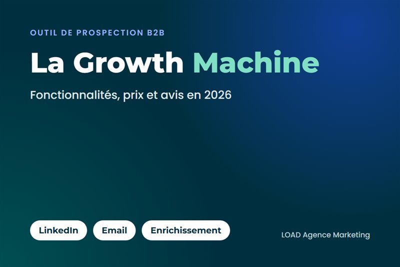 Illustration de l’article La Growth Machine : fonctionnalités, prix et avis en 2026